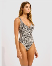 Seafolly - C Shells Ring Front Halter One Piece