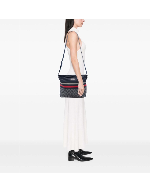 Gucci - Pre-Loved Diamante Nylon Web Crossbody