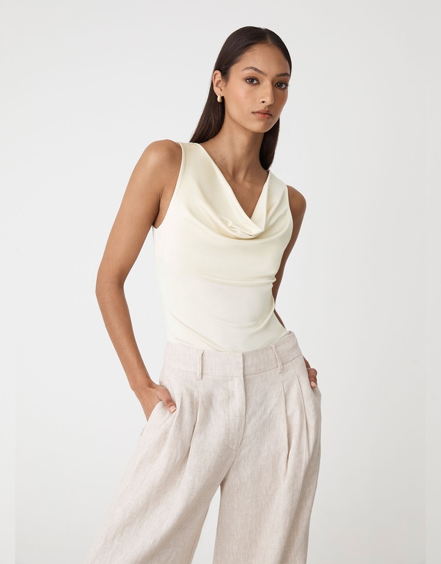 Forcast - Sabrina Cowl Neck Top