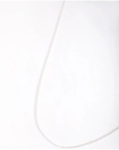 Lovisa - Sterling Silver 45cm Plain Chain Necklace
