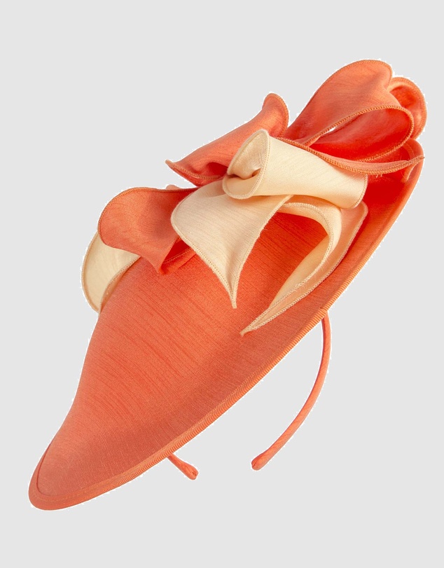 Max Alexander - Orange Plate Racing Fascinator