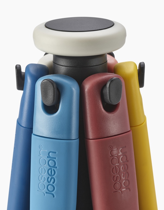 Joseph Joseph - Elevate™ Carousel 6-piece Utensil Set with Rotating Storage Stand (Multicolour)