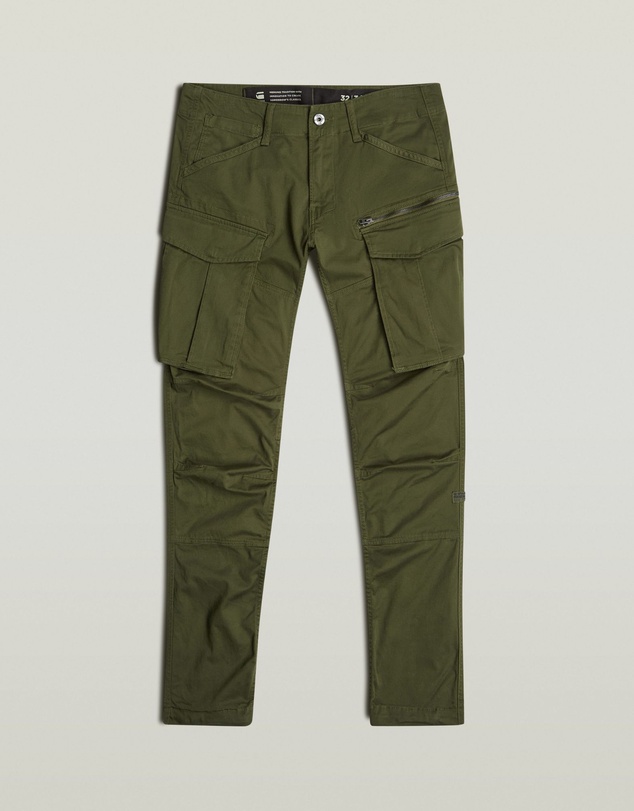 G-Star - Rovic Zip 3D Regular Tapered dk bronze green