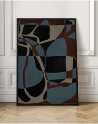 Olive et Oriel - Contour 3 by Shatha Al Dafai Art Print