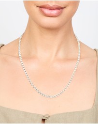 Lovisa - Waterproof Stainless Steel Round Box Chain Short Necklace