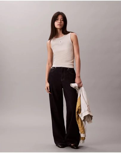 Calvin Klein Jeans - Cotton Stretch Ribbed Tank Top