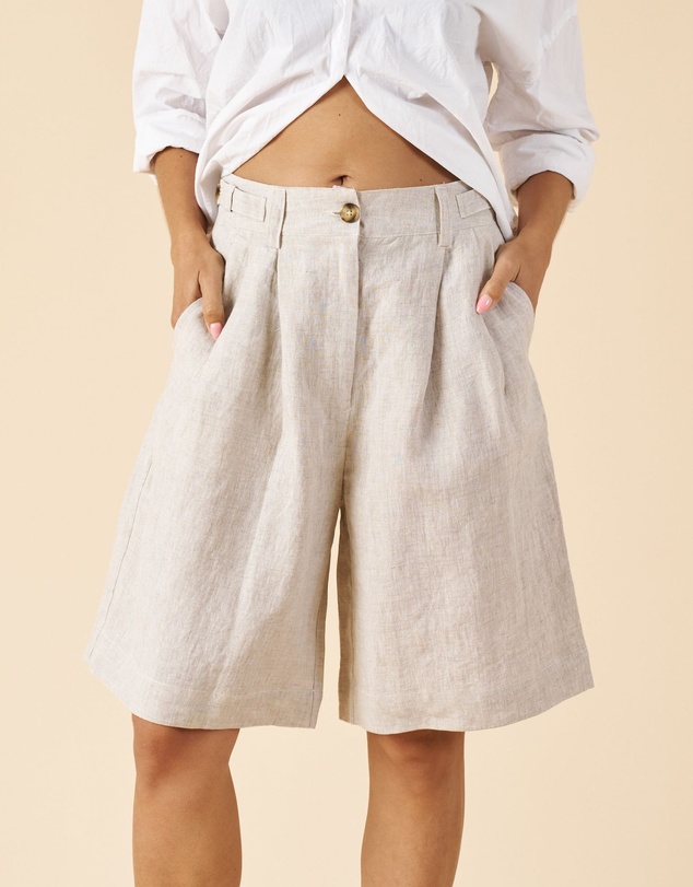 CAMIXA - Bermuda Linen Shorts Jorts
