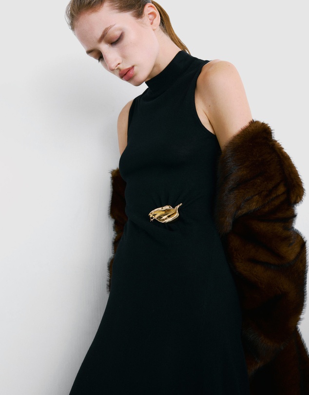 M.N.G - Knitted Dress With Metal Detail