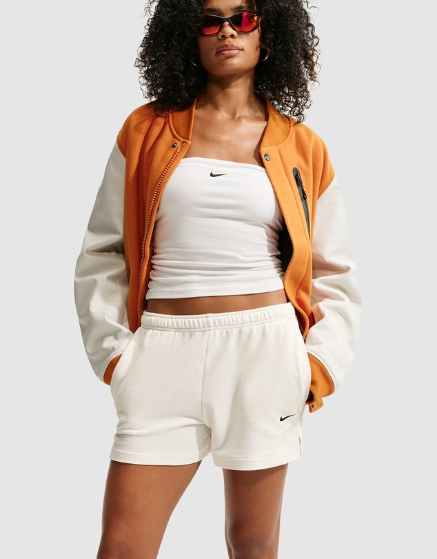 Nike - Studio Fleece Lightweight French Terry Mid-Rise Shorts