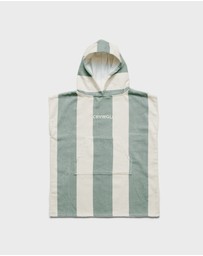 Crywolf - HOODED TOWEL Moss Stripe