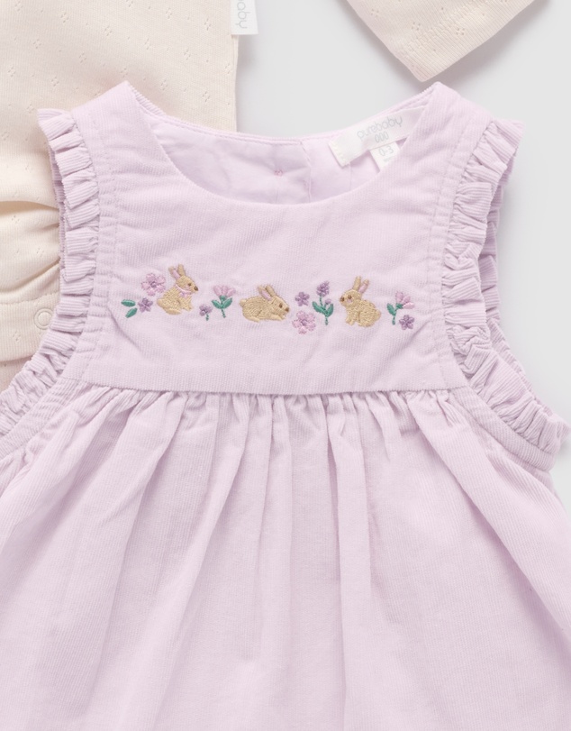 Purebaby - Bunny Pinnie Set - Kids-Babies