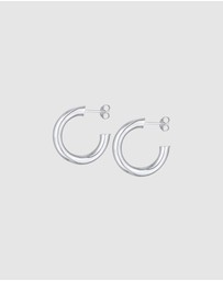 Elli Jewelry - Earrings Creoles Studs In 925 Sterling Silver