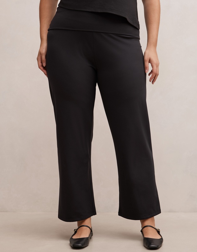 Forever New Curve - Wren Curve Fold Waist Wide Leg Pants