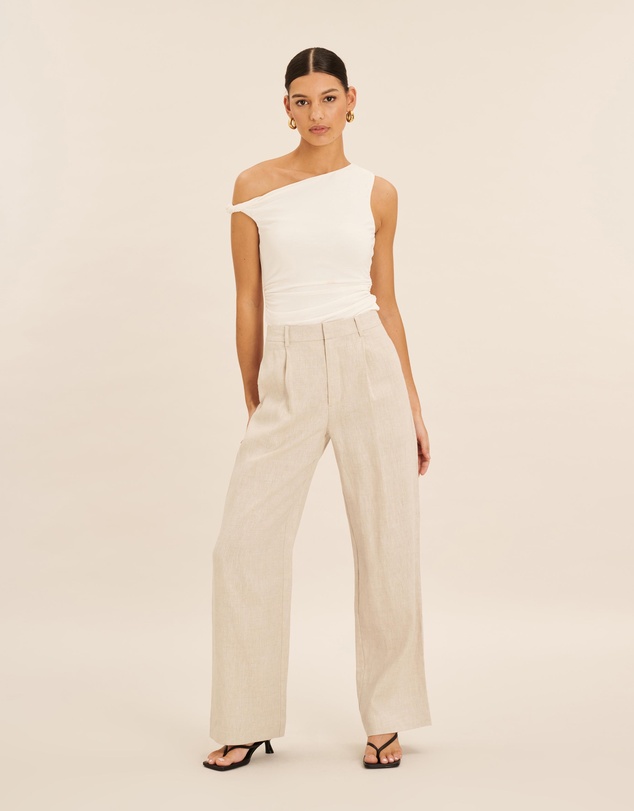 AERE - Straight Leg Linen Pants