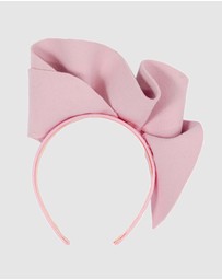 Max Alexander - Felt Pink Winter Racing Fascinator