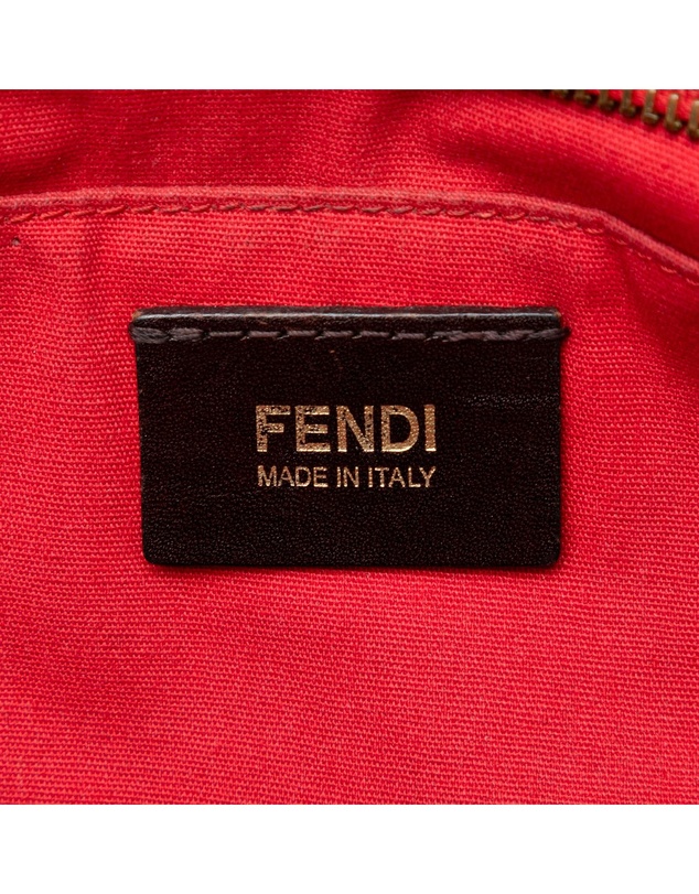 Fendi - Pre-Loved Small Perforated Zucca Spalmati Roll Tote