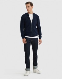 Oxford - Ryan Cotton Blend Knit Zip Top