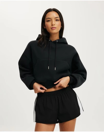 Cotton On Body Active - Plush Cropped Bubble Hoodie