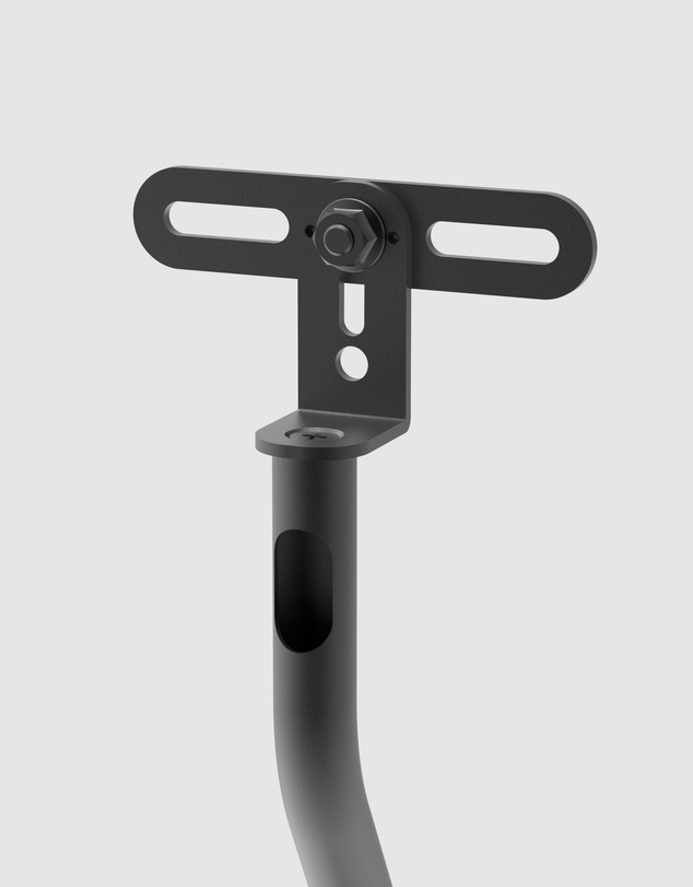 iWorld - Kanto SLH Universal Height Adjustable Speaker Stands for Satellites up to 4.1 kg - Black, Pair