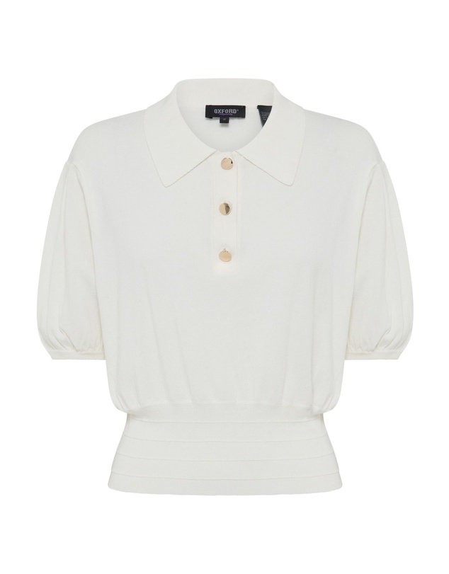 Oxford - Rose Polo Knitted Top