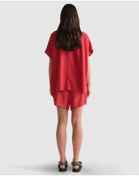 Decjuba - D-Luxe Linen Blend Boxy Shirt