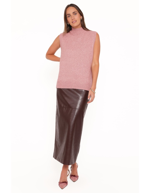 Petal & Pup - Freydis Side Button Sweater Top - Rose