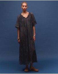 KINGA CSILLA - Midnight Lace Primavera Maxi Dress