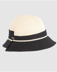 Max Alexander - Straw Black Summer Beach Sun Hat