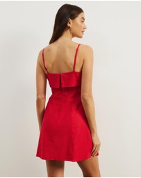 Atmos&Here - Bella Linen Blend Mini Dress