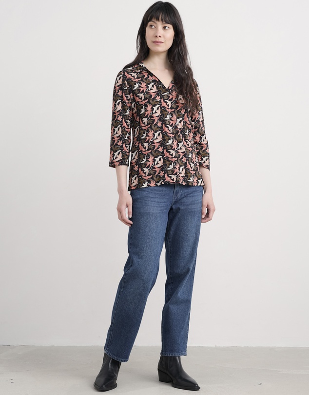 Seasalt - Seasalt Cornwall Black Wavecrest Shirt