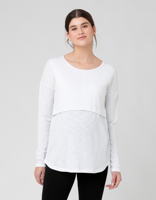 Ripe Maternity - Richie Long Sleeve Nursing Tee