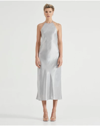Third Form - Crush Bias Halter Dress
