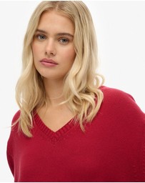 Superdry - Oversized V Neck Jumper