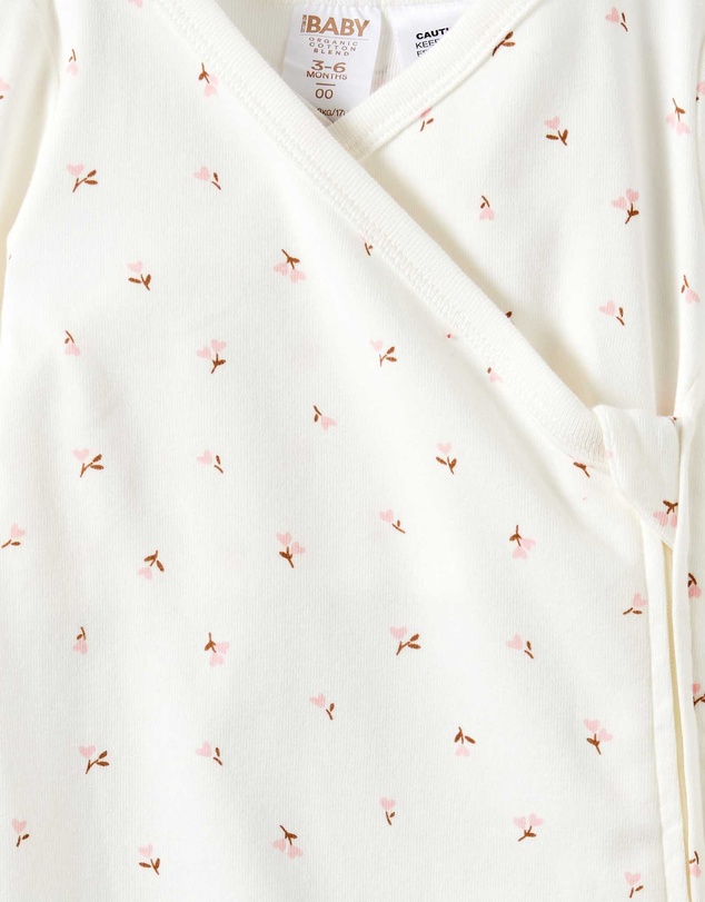 Cotton On Kids - Organic Cross Over Zip Romper