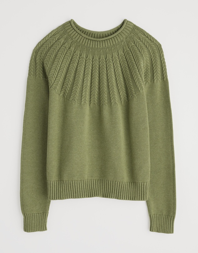 Seasalt - Seasalt Cornwall Green Stone Chat Jumper