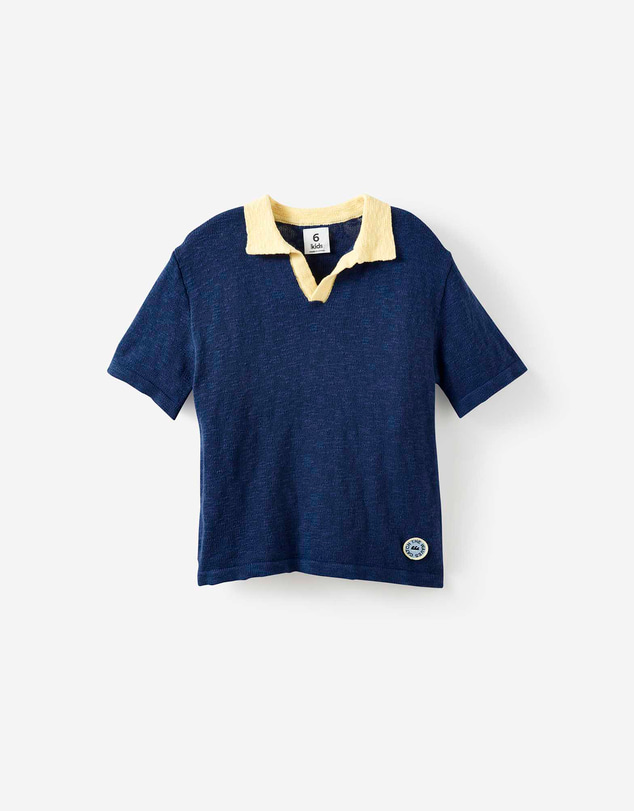 Cotton On Kids - Oversized Colour Block Knit Polo