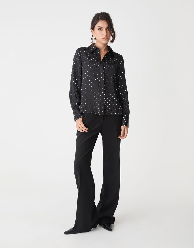 Forcast - Courtney Satin Spot Shirt