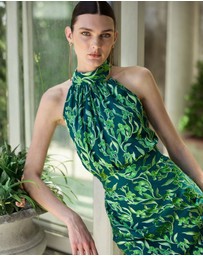 SACHA DRAKE - Priscilla Halter Bias Dress