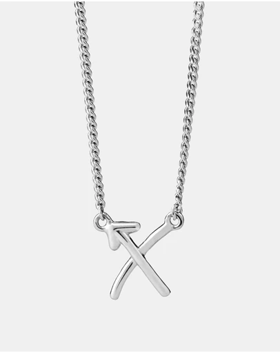Karen Walker - X Initial Love Letter Necklace