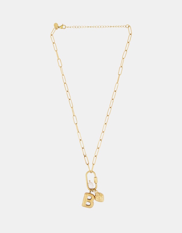 Petit Moments - Carabiner Initial Charm Necklace