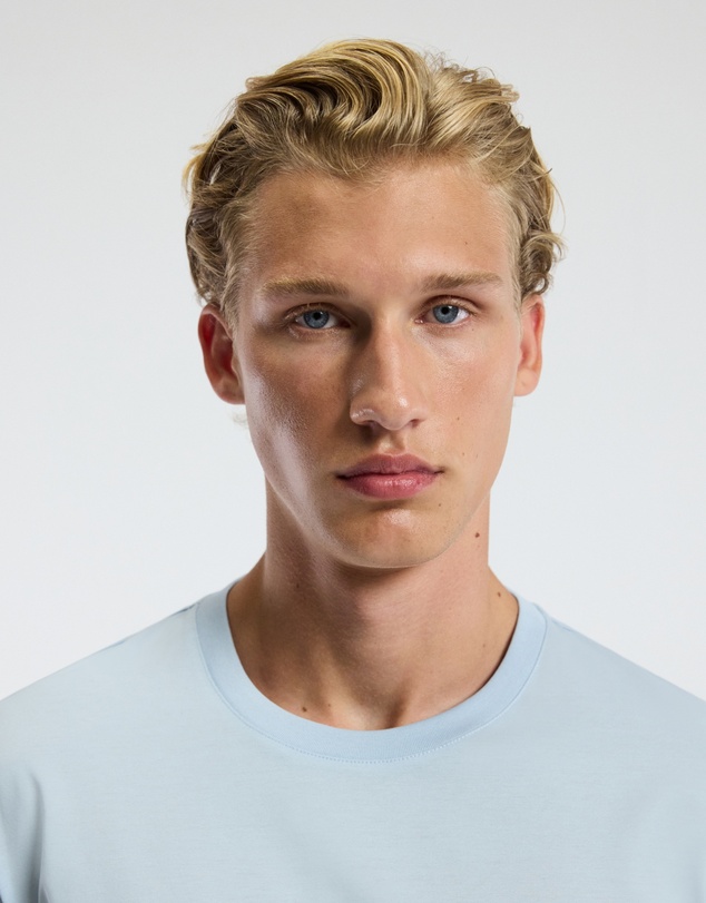 Calibre - Mercerised Crew T-shirt Pale Blue