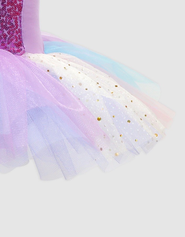 Disney Princess by Pink Poppy - Disney The Little Mermaid Sparkle Tiered Tutu Dress