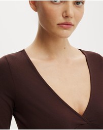 Cotton On - Maple V Neck 3/4 Sleeve