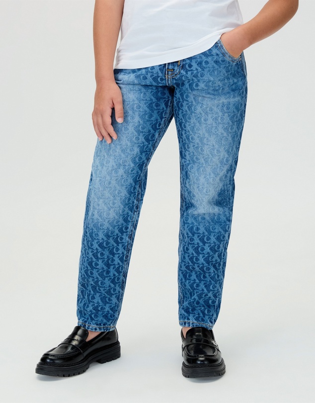 Calvin Klein Jeans - Girls Barrel Leg Logo Jeans