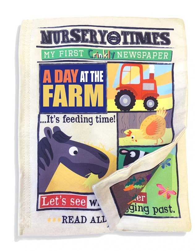Jo and Nics Crinkly Cloth Books - Farm Animals