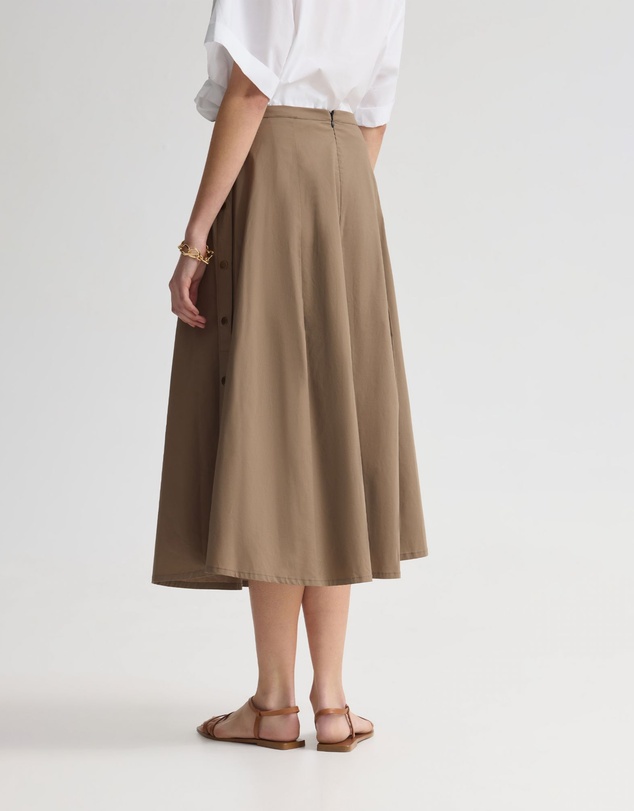 Oxford - Harlow Snap Midi Skirt
