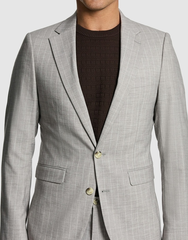 yd. - Easton Slim Fit Pinstripe Suit Jacket
