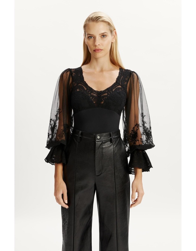 Bardot - Bruna Lace Detail Bodysuit