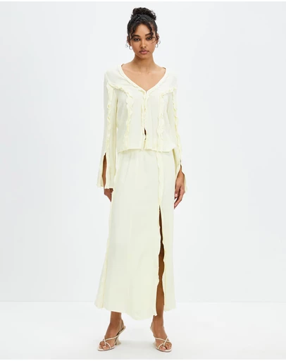 Third Form - Stroke Frill Maxi Skirt