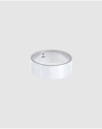 Kuzzoi - ICONIC EXCLUSIVE - Ring Men Band Cross Oxidised in 925 Sterling Silver